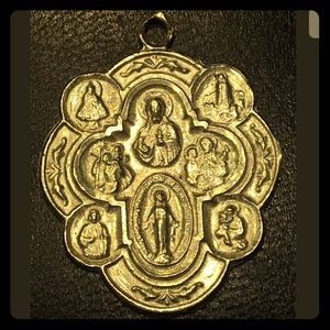 RELIGIOUS VINTAGE 925 STERLING  CHARM PENDANT